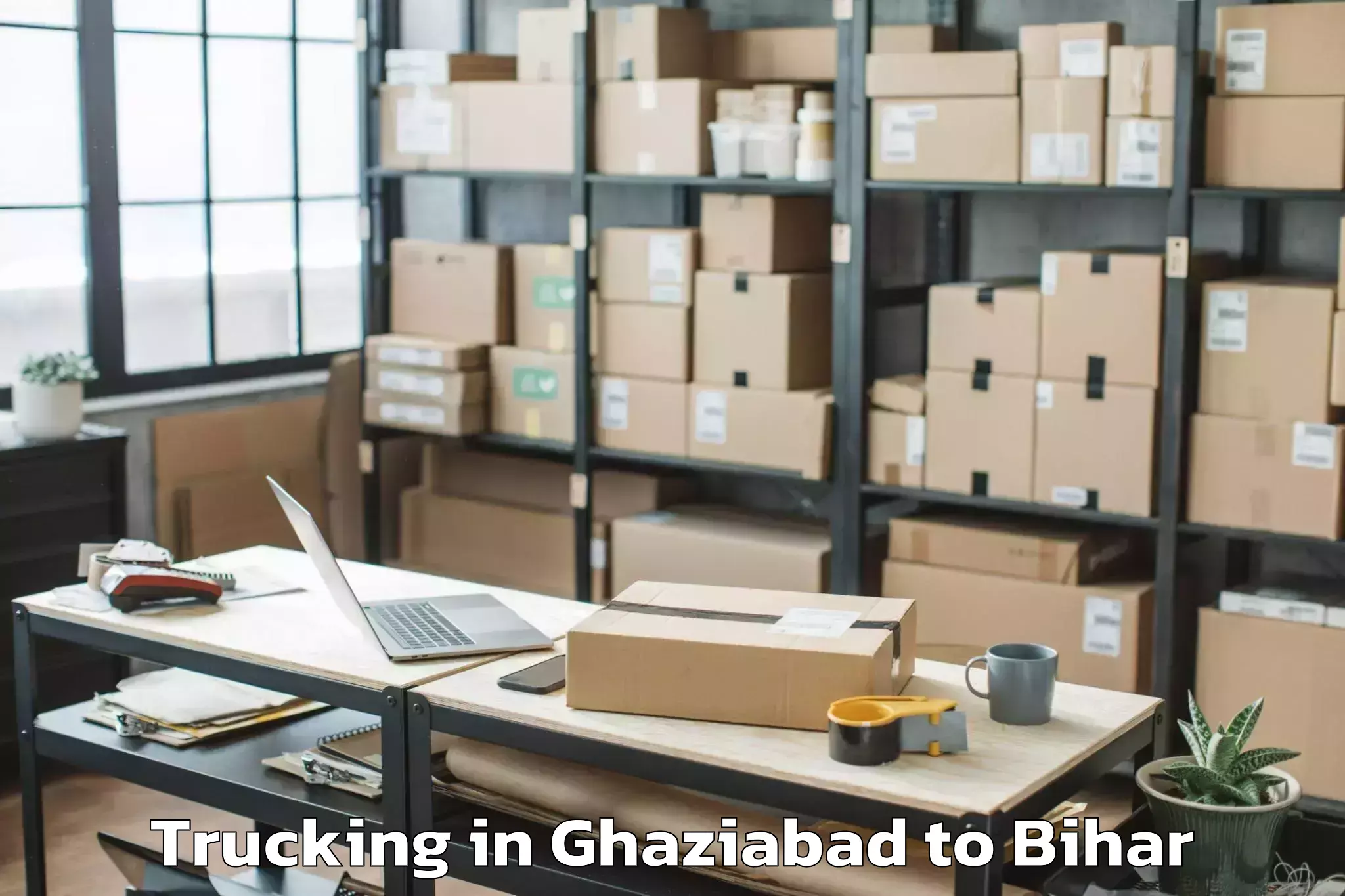 Book Ghaziabad to Lauriya Trucking Online